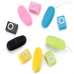 Vibradores MP3 portáteis sem fio à prova d'água Controle remoto feminino Vibratório Ovo Massageador corporal Brinquedos para adultos Produtos 20 velocidades DHL grátis