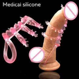 Massage Penis Cock Ring on for Men Delay Ejaculation Erection Sexshop Erotic Toys for Adults Couple Sextoys Penisring Man Enlarger288o