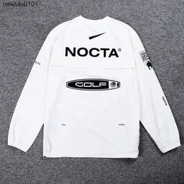 2023 Men's Hoodies US version nocta Golf co branded draw breathable quick drying sports T-shirt long sleeve round neck summer 01451