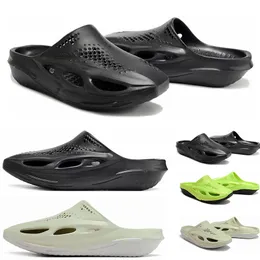 MMW 5 Slide Slippers For Mens Foam Rubber Soft Holes Designer Sliders Triple Black Bone Green Flat Man Sandals Summer Fashion Beach Shoes Sports slippers