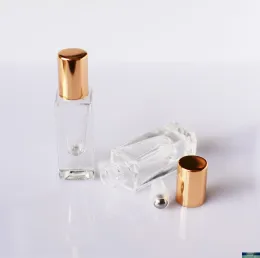 6ML أزياء فارغة زجاجة زجاجية مربعة مربعة العطر حاوية العطر DIY زجاجات العطور الجمال شفة شفة العناية