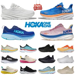 Hoka One Clifton 9 Running Shoes 8 Boots Local Online Store Training Sneaker Triple Black White Cyclamen Sweet Sweet Lifestyle Assporption Highway