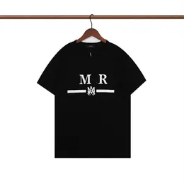 Camisetas masculinas masculinas de manga curta de alta tendência soltas de verão, camisetas masculinas de alta qualidade, de grife, algodão, gola redonda, impressão, secagem rápida, anti-rugas, primavera