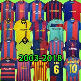 Barcelona Retro Soccer Jerseys 2003 2004 2005 2006 2007 2008 2009 2012 2012 2012 2013 Koszulki piłkarskie w stylu vintage Mens T Ronaldinho A.Iniesta 03 04 05 06 07 08 09 10 11 12 13 14