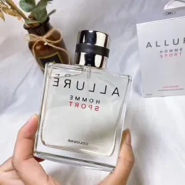 Najwyższej jakości perfumy Kolonia 100ml Allure Homme Sport Perfumy 3,4fl.OZ EAU de toalety długotrwały zapach Edt Men Parfum Zapach Kolonia Spray Szybki statek