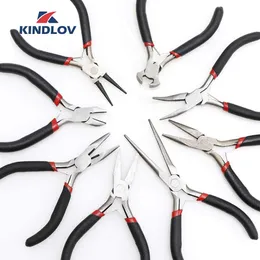 Tang KINDLOV Pliers Set Mini New Jewellery Making Beading Multitool Clamping Round Flat Long Nose Pliers Cutting Stripping Tools Kit