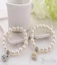 Luxury fashion designer Pearl Beaded Bracelet Bridal Charm jewelry for women lady girl beautiful Elastic bracelet lovely wedding j8660550