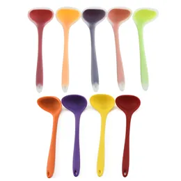 Soup Ladle Spoon Silicone Ladle Spoon Seamless Nonstick Kitchen Ladles For Soup Chili Gravy Sallad Dressing and Pancake Batter 122272
