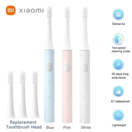 Heads Original XIAOMI Millet Mijia T100 Acoustic Mi Intelligent Electric Toothbrush and Colorful USB Charging IPX7 Waterproof