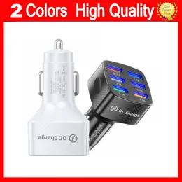 6 Ports USB Car Charger Fast Charge Phone 15A Mini Car-Charge Car-Charger Car Quick Charge Fast charging for IPhone 13 12 Pro Max Xiaomi samsung Huawei Power Adapter