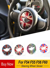 Steering Wheel Center Sticker Decal Decoration For BMW Mini Cooper JCW F54 F55 F56 F603810169