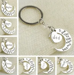 Statement Fashion Jewelry Keychain I Love You Dad Mom Grandma Son Daughter Letter Family Member keyring Couple Key Chains Gifts Ac5313030