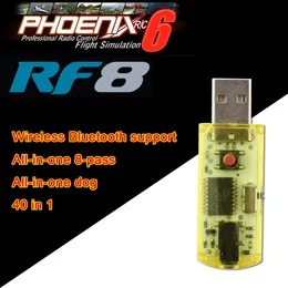 Parti Accessori 40 in 1 Simulatore di volo USB RC con cavi Tutto intorno 8ch Dongle Wireless Bluetooth Phoenix 60 Golden Warrior 230607