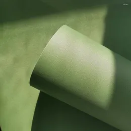 Обои темно -зеленый матовый декор Бумага для гостиной кожуры и приклеивания домашних наклейки на стены самостоятельно съемные водонепроницаемые обои