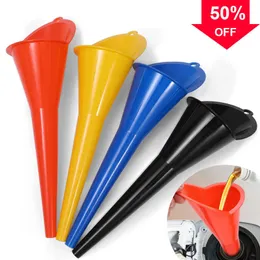 New Multipurpose Long Stem Plastic Funnel for Car Anti Splash Funnel Gasoline Engine Oil Change Home Motorcycle Farm Machine Filler