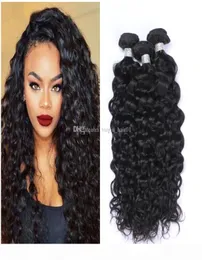 8A Brazilian Deep Wave Curly Hair 3 Bundles Double Weft Human Hair Extensions Dyeable Human Hair Weaves Deep Curly Wavy Weft For S1415808
