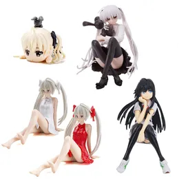 Action Toy Figures 7-11cm Anime Ram Rem Kasugano Sora Car Ornaments Yosuga No Sora Kasugano PVC Action Figure Decor Car Ornaments 230608