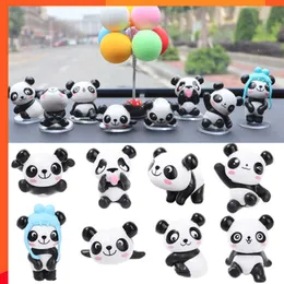 Neue Nette Zufällige Panda Auto Dashboard Ornamente Auto Innen Zubehör Dekorative Spielzeug Paste Tiere Styling Auto Dekor Ornament