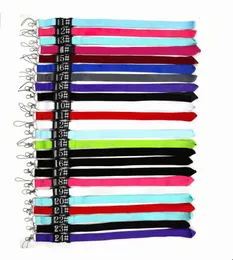 Cell Phone Straps Charms 10pcs Love Pink Keys Fashion Clothing sport Detachable Neck Strap Lanyard for Bags Wallet Keyring Key C3102047