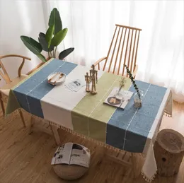 Bettel schmutzige Tischdecke Einfacher Outdoor -Picknicktisch Tisch Japaner Typ Romantic Leinen imitiert modisch