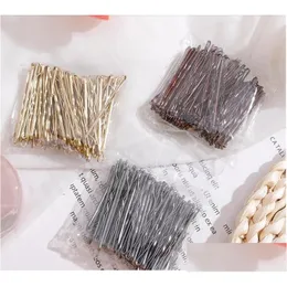 Hårtillbehör Bobby Pins 500 Count Hairpin With Case For Girls Women Bun Tjock Fine alla typer Drop Leverans Baby Kids Maternity DH7DR