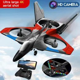 Intelligent Uav V27 RC Plane Remote Control Airplane 2.4G Fighter Hobby Glider Helicopter EPP Foam Toys drone Kids Gift 230607