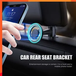 New Car Rear Seat Magnetic Phone Holder for IPhone 14 13 12 Pro Max Smarphone Universal Ring Magsafe Phone Mount Cellphone Bracket