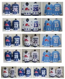 Quebec''northerners''Vintage Hockey Jerseys 21 Peter Forsberg 19 Joe Sakic 13 Mats Sundin 26 Peter Stastny 10 Lafleur 22 Marois Retro Jersey