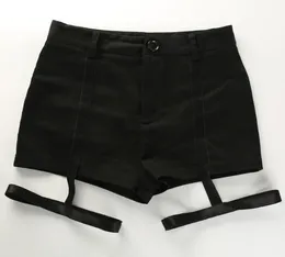 Newly Summer Women Sexy Shorts High Waist Solid Color Bandage Party Club Casual Short Pants VKING5229830