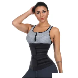 Waist Support 2021 Men Women Shapers Trainer Belt Corset Belly Slimming Shapewear Adjustable Body Fy8084 Drop Delivery Sports Outdoo Dhux4