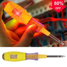 Nova caneta testadora de tensão de cabeça dupla AC sem contato Lápis de teste de indução Voltímetro Detector de energia Indicador elétrico de chave de fenda