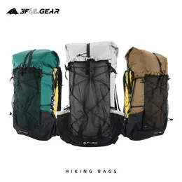 Backpacking Packs 3F UL Gear Qidian vandring ryggsäck 40 16L utomhusvattentät klättringpåse Qi Dian Ultralight Pack Trekking Men Women 230607