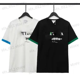 メンズTシャツファッションTシャツを結合するブラックホワイトデザインポロスコインメンカジュアルトップトップスリーブT230608