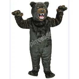 Formato adulto Grizzly Bear Mascot Costume personalizzazione tema vestito operato Ad Apparel Festival Dress