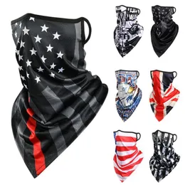 Mode ansiktsmasker nacke gaiter triangel bandana halv ansikts halsdukar hängande öronmask halsduk is silk hals gaiter uv sol täckning smidig andningsbar pannband män kvinnor 230607