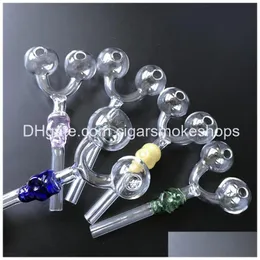 Pipe Dhs Doppio bruciatore Pyrex Glass Oil Skl Mticolor Nuovi arrivi 300Pcs Sw29 Drop Delivery Home Garden Articoli vari per la casa A Dh8Ql