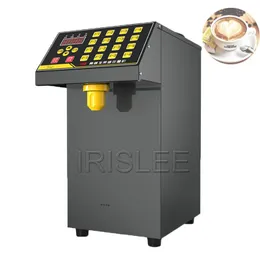 Sirap Dispenser 8l Square Bucket Fructose Machine White Bubble Tea Machine Milk Tea Shop Equipment