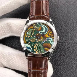 FL 5077 5089 Painted enamel craft watch size 38.6mm with two needle pearl Talo Cal.240 movement frequency 28800 power storage up to 48 hours watch