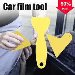 Ny Universal Car Film Wrap Tool Squeegee Yellow Hard Scraper Sticker Sloothing Squeegee Multipurpose Car Vinyl Wrap Tint Film Tool