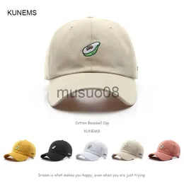 Ball Caps KUNEMS Summer Baseball Cap for Women and Men Casual Embroidery Cartoon Sun Hats Cotton Snapback Caps Outdoor Sun-proof Unisex J230608