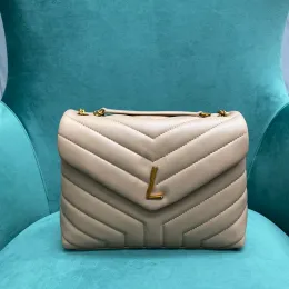 10A Top Qualität kleine gesteppte Y-förmige echte Ledertasche Designer Taschen Frau Schulterhandtasche Umhängetasche 23 cm Luxus-Kettentaschen mit Box