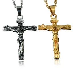 Good A Jewelry Jesus Cross Titanium Steel Men039s Necklace Retro Wind Pendant WFN040 with chain mix order 20 pieces a lot9283066