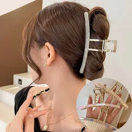 Dangle Chandelier New Metal Hair Claw Women Acetic Acid Alloy Hair Clip For Girls Large Size Elegant Ponytail Holder Headwear Hair Accessories Z0608