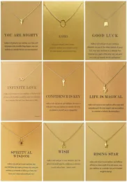 Chain Choker Necklace Statement Card Jewelry Necklaces Golden Circle Elephant Pearl Love Pendant Necklaces for Women Girls Jewelry9327208