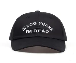 Köpek yıllarında ben ölü beyzbol şapkası nakış baba şapkası 100 pamuk terimleri snapback unisex moda ayarlanabilir2657221