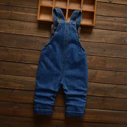 وزرة الأطفال الرضع dungarees سراويل جينز جينز بوي كرتون بذلة طويلة ملابس الأطفال طفل الملابس الصغار