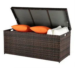 1 Pc Outdoor Furniture Garden Sets Deck Storage Box Rattan Locker Patio Courtyard New3724155