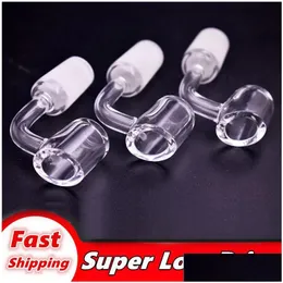 Rauchpfeifen 10 stücke weiblich männlich 10 14 18 mm Quarznagel 4 mm dick 45 90 Grad 100% reiner Banger Domeless für Bong-Pfeifentropfen liefern Dheuo