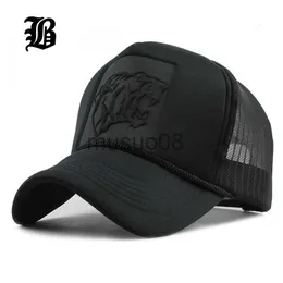 Ball Caps 2019 hip hop siyah leopar baskı kavisli beyzbol kapakları yaz örgü snapback şapkalar kadınlar için erkekler Casquette Trucker Cap J230608