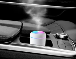 Portable 300ml Air Humidifier USB Fogger Mist Maker Electric Aroma Oil Diffuser Sprayer with Colorful Night Light for Home Car5775410